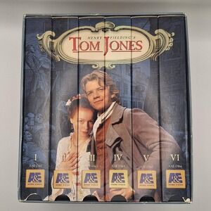 BBC Henry Fielding's Tom Jones VHS Box Set (1998, A&E) Complete 6-Tape Lot
